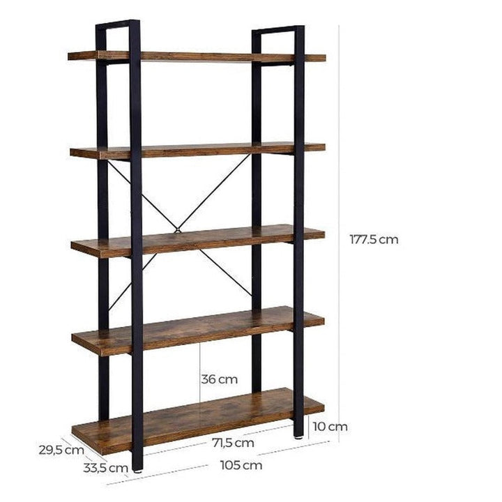 Morton Bookcase Storage Organizer Rack - waseeh.com