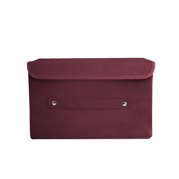 Pack of 1 Maroon Storage Box with Lid ! ( Available in 4 Color's)