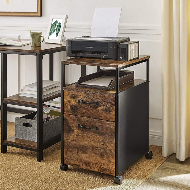 Way Side Office Home Drawer Side Table Rolling Trolley - waseeh.com