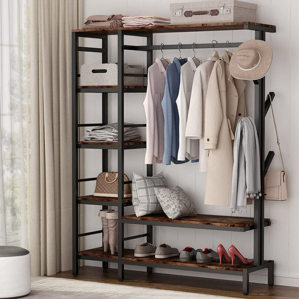 Murky Duty Bedroom Shoe Coat Hang Organizer Rack - waseeh.com