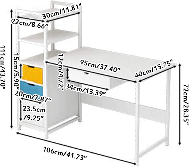 AAAZ Home Office Workstation Writing Organizer Desk Table - waseeh.com