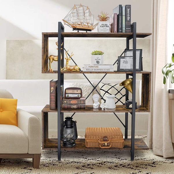 Becko Living Bedroom Vintage Bookcase Shelve Rack Decor - waseeh.com