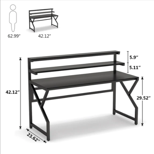 Peeled District Living Lounge Computer Workstation Desk Table - waseeh.com