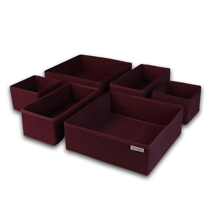 Qoolish 6-Pack Drawer Organizers: Tidy-Up Your Space in Style! (Available in 6 Colors) - Qoolish