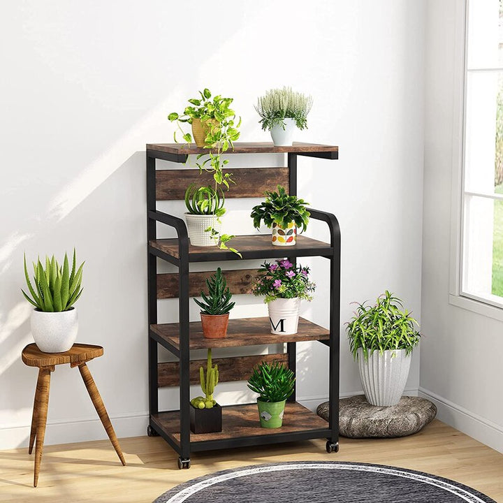 Alvaro Kitchen Moving Trolley Organizer Rack - waseeh.com