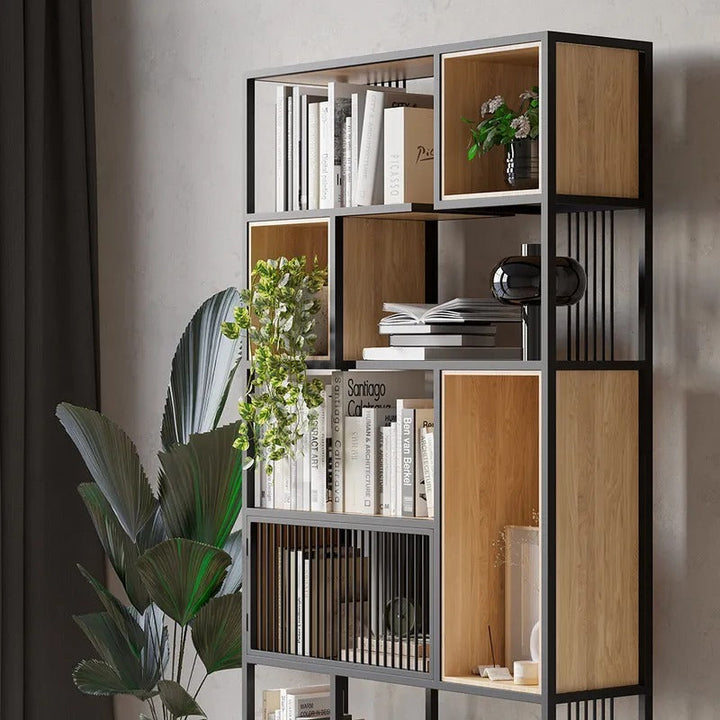 Congruous Lounge Living Room Bookcase Organizer Storage Rack - waseeh.com