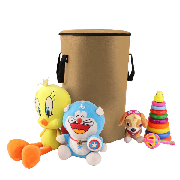 Qoolish Beige Toy Baby Basket