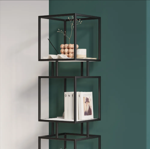 Cubic Tower Bookcase Organizer Rack Decor - waseeh.com