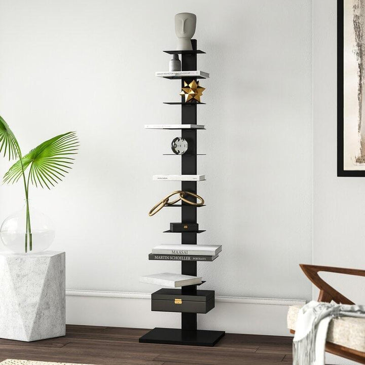 Classic Vertical Living Bedroom Bookcase Shelve Rack Decor (10 Tier) - waseeh.com